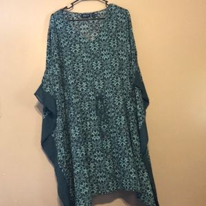 Swim cover up teal 3xl